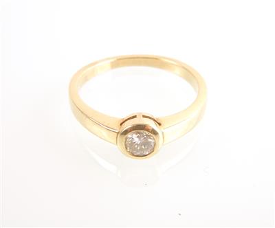 Brillantsolitär zus. 0,35 ct - Jewellery and watches