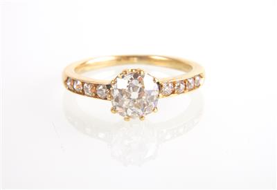 Altschliffbrillant Ring zus. ca. 1,50 ct - Jewellery and watches