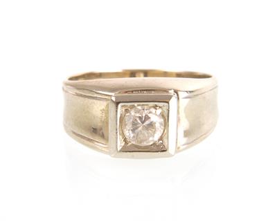 Brillant Solitär ca. 0,40 ct - Jewellery and watches