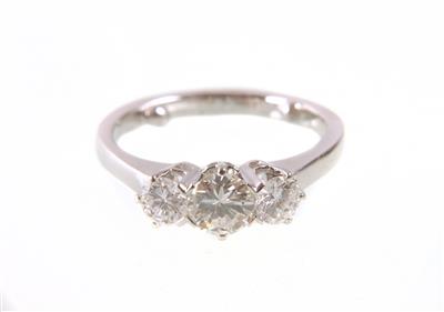 Brillantring zus. ca. 0,80 ct - Gioielli e orologi