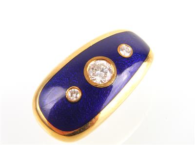 Brillantanhänger zus. ca. 0,35 ct - Jewellery and watches