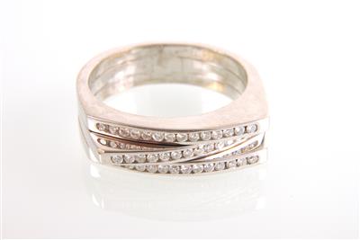 Brillant Ring zus. ca. 0,30 ct - Jewellery and watches