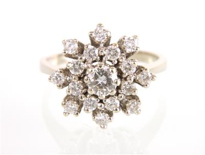 Brillantring zus. ca. 0,90 ct - Schmuck und Uhren