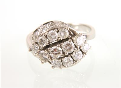 Brillant Diamantring zus. ca. 1,4 ct - Jewellery and watches