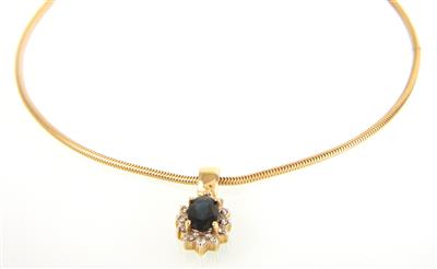 Brillantcollier ca. 0,25 ct - Jewellery and watches