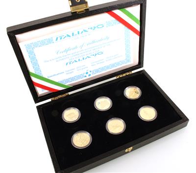 6 Gedenkmünzen "Italia '90" - Klenoty a náramkové