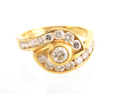 Brillantring zus. ca. 1 ct - Gioielli e orologi