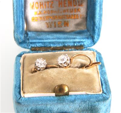 Altschliffdiamantohrringe zus. ca. 0,50 ct - Jewellery and watches