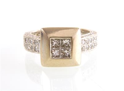 Brillant-Diamant Ring - Schmuck und Uhren