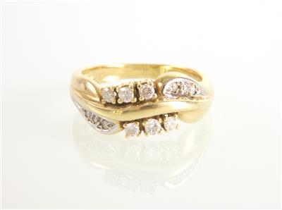 Brillant-Diamantring zus. ca.0,25 ct - Jewellery and watches