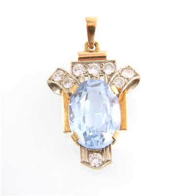 Brillantanhänger zus. ca. 0,50 ct - Schmuck und Uhren