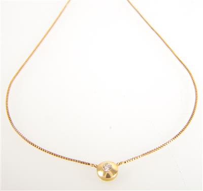 Brillantcollier ca.0,15 ct - Jewellery and watches