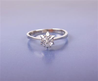 Brillantsolitärring ca. 0,50 ct - Schmuck und Uhren