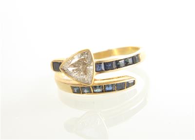 Diamant-Saphirring - Gioielli e orologi