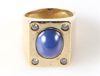 Sternsaphir-Brillant Ring - Gioielli e orologi