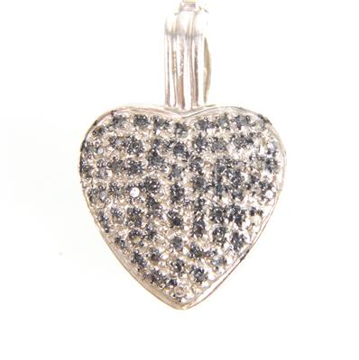 Diamantanhänger "Herz" zus. ca. 0,60 ct - Klenoty a náramkové