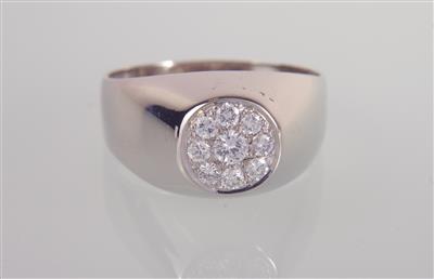 Brillanring zus. ca. 0,35 ct - Jewellery and watches