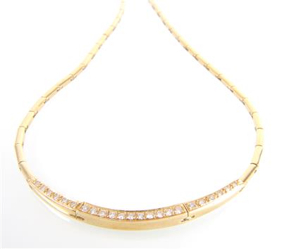 Brillantcollier zusammen ca. 0,85 ct - Schmuck und Uhren