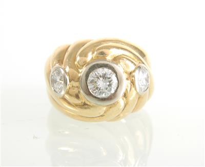 Brillantring zus. ca. 0,90 ct - Gioielli e orologi