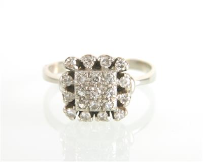 Diamantring zus. ca. 0,45 ct - Klenoty a Hodinky