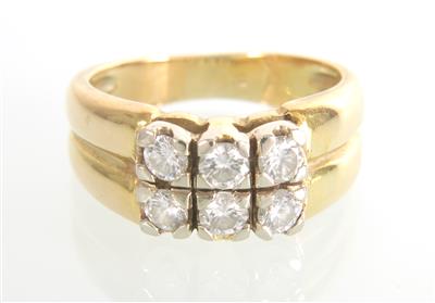 Brillantring zus. ca. 0,60 ct - Schmuck und Uhren