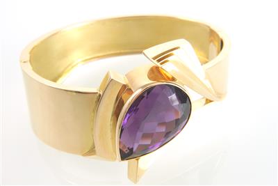 Amethystarmreifen ca.28 ct - Gioielli e orologi