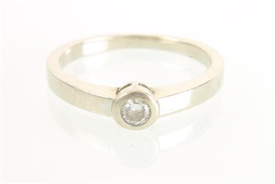 Brillantsolitärring ca 0,10 ct - Jewellery and watches