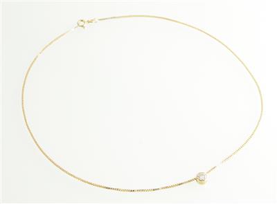 Brillantcollier ca. 0,35 ct - Klenoty a Hodinky