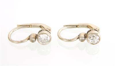 Brillant-Diamantohrringe zus. ca. 0,50 ct - Jewellery and watches