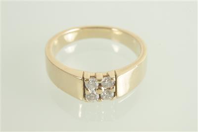 Brillantring zus. ca. 0,20 ct - Klenoty a Hodinky