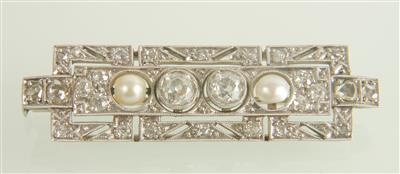 Diamantbrosche zus. ca. 1,20 ct - Gioielli e orologi