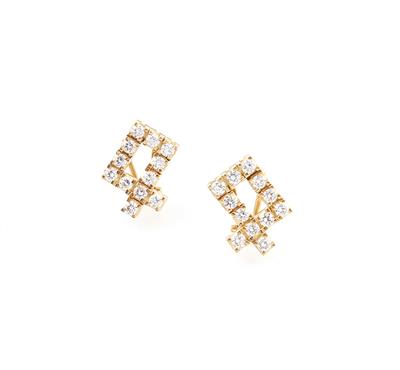 Brillant Ohrsteckclips zus. ca. 1,95 ct - Schmuck und Uhren