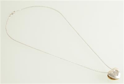 Brillantcollier zus. 0,12 ct - Klenoty a Hodinky