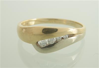 Brillantring zus. ca. 0,10 ct - Klenoty a Hodinky