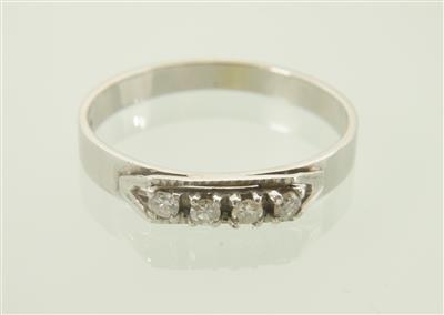 Brillant/Diamantring zus. ca. 0,10 ct - Klenoty a Hodinky