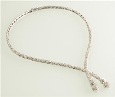 Brillantcollier zus. ca. 2,90 ct - Gioielli e orologi