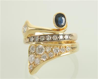 Brillant-Diamant-Ring zus. ca 1,25 ct - Gioielli e orologi