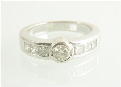 Brillant/Diamantring zus. ca.0,80 ct - Jewellery and watches
