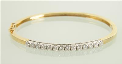 Brillantarmreif zus. ca. 0,85 ct - Jewellery and watches