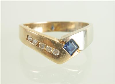 Brillantdamenring zus. ca. 0,15 ct - Klenoty a Hodinky