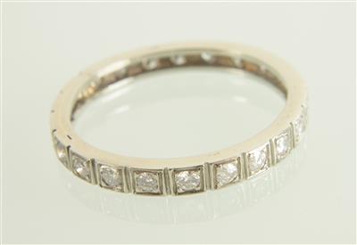 Brillantmemoryring zus. ca. 0,45 ct - Jewellery and watches