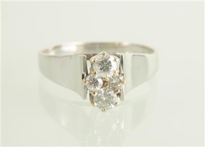 Brillantring zus. ca. 0,34 ct - Schmuck und Uhren