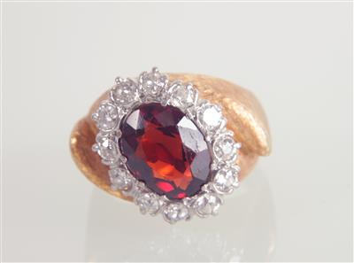 Diamant Granatring - Jewellery and watches