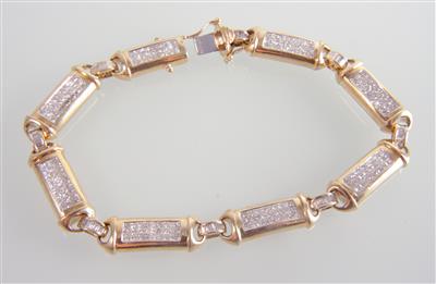 Diamantarmkette zus. ca. 5,50 ct - Jewellery and watches