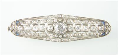 Diamantbrosche zus. ca. 2 ct - Jewellery and watches