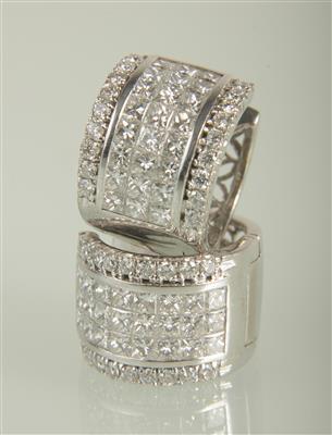 Diamant Klappcreolen zus. ca. 1,90 ct - Jewellery and watches