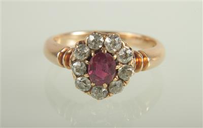 Diamantring zus. ca. 0,45 ct - Klenoty a Hodinky