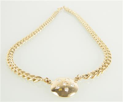 Brillantcollier, zus. 0,51 ct - Klenoty a Hodinky