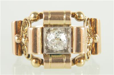 Altschliffdiamantring ca. 0,45 ct - Jewellery and watches