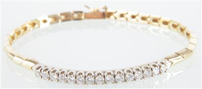 Brillantarmkette zus. ca. 0,96 ct - Jewellery and watches